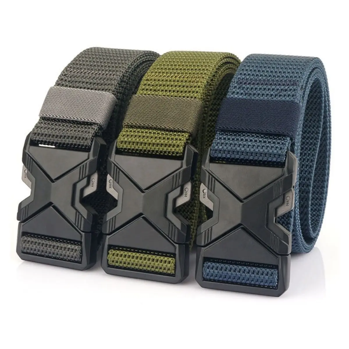 Men's Tactical Belt Men's Nylon Belt Outdoor Quick Release Work Belt Military Training Sports Pant Belt