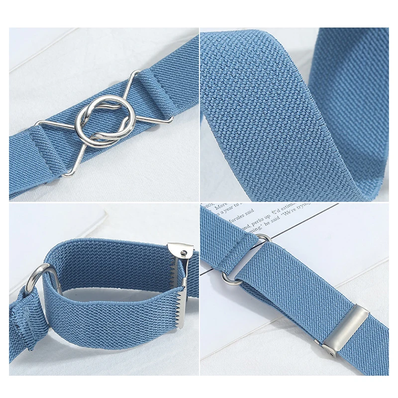 1PC 81x3.3cm Traceless Elastic Versatile Invisible Non Perforated Waistband For Men Women Casual Jean Pant Dress Waist Belt