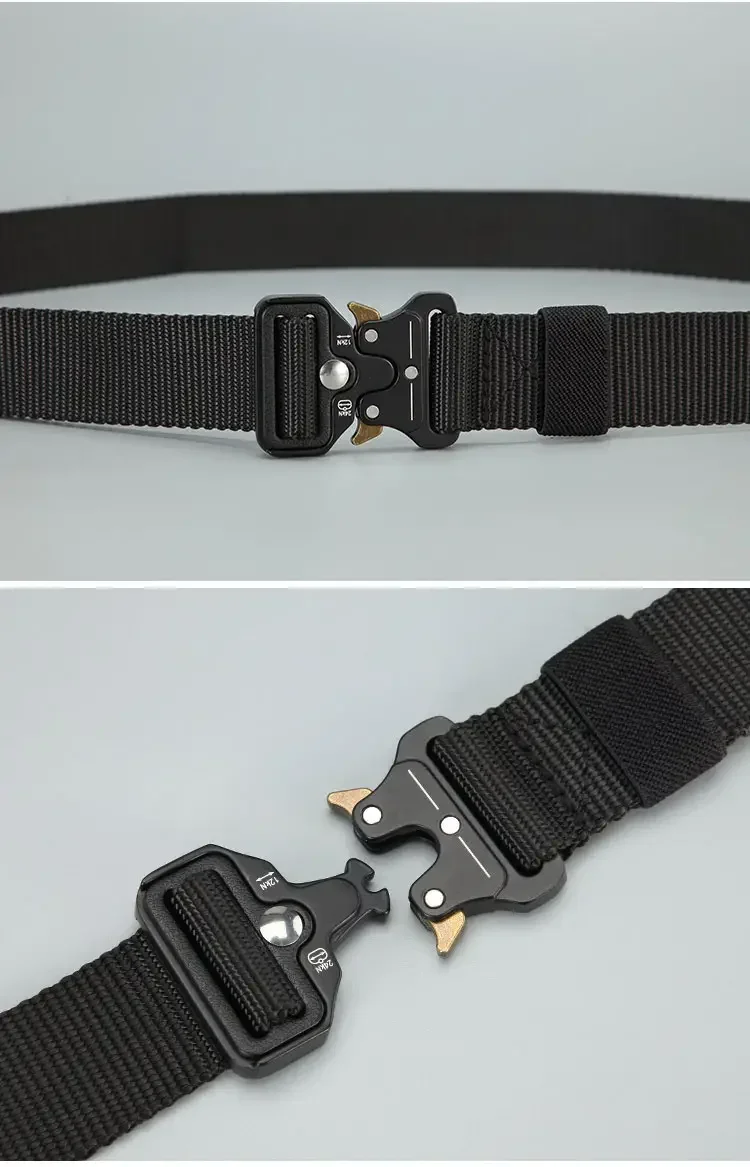 Men's Belt Outdoor Multi Function Compass Belt High Quality Canvas for Nylon Male Luxury Belts Women's Sports Jeans Neutral Belt