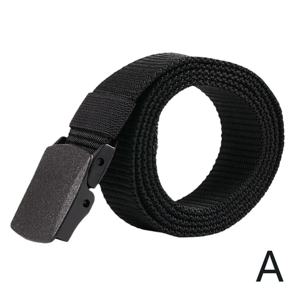 Simple Canvas Men's Belt Fashion Thickened Woven Outdoor Sports Wear-resistant Tooling Solid Color Belt Female Wholesale