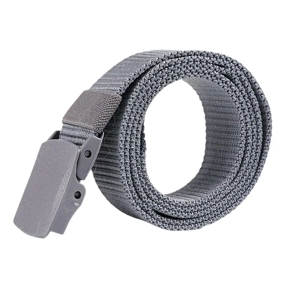 Simple Canvas Men's Belt Fashion Thickened Woven Outdoor Sports Wear-resistant Tooling Solid Color Belt Female Wholesale