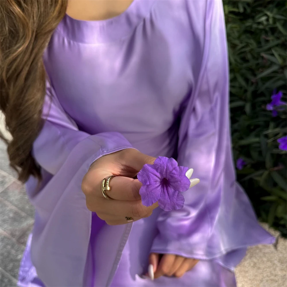 Eid Shiny Batwing Satin Abaya Dubai Luxury 2024 Muslim Abayas For Women Maxi Kaftan Dress Islamic Clothing Caftan Marocain Femme