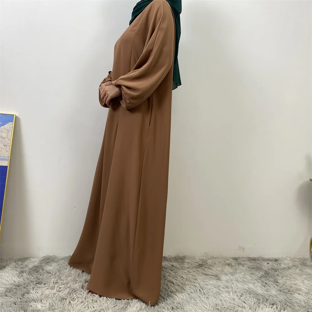 Hot Seller Muslim 2 Front Zippers Breastfeeding Dubai Abaya Holiday Women Day Dresses For Eid Uae Ramadan Clothing Kaftan Black