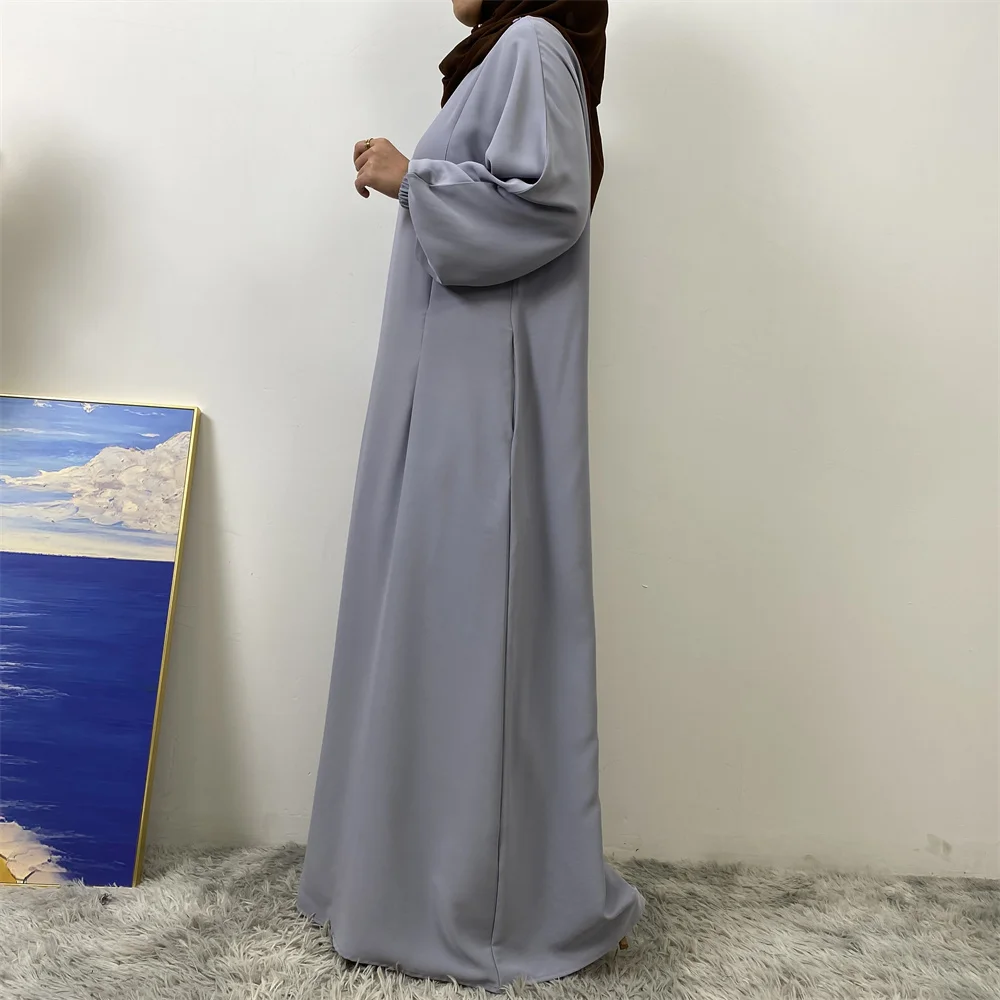 Hot Seller Muslim 2 Front Zippers Breastfeeding Dubai Abaya Holiday Women Day Dresses For Eid Uae Ramadan Clothing Kaftan Black