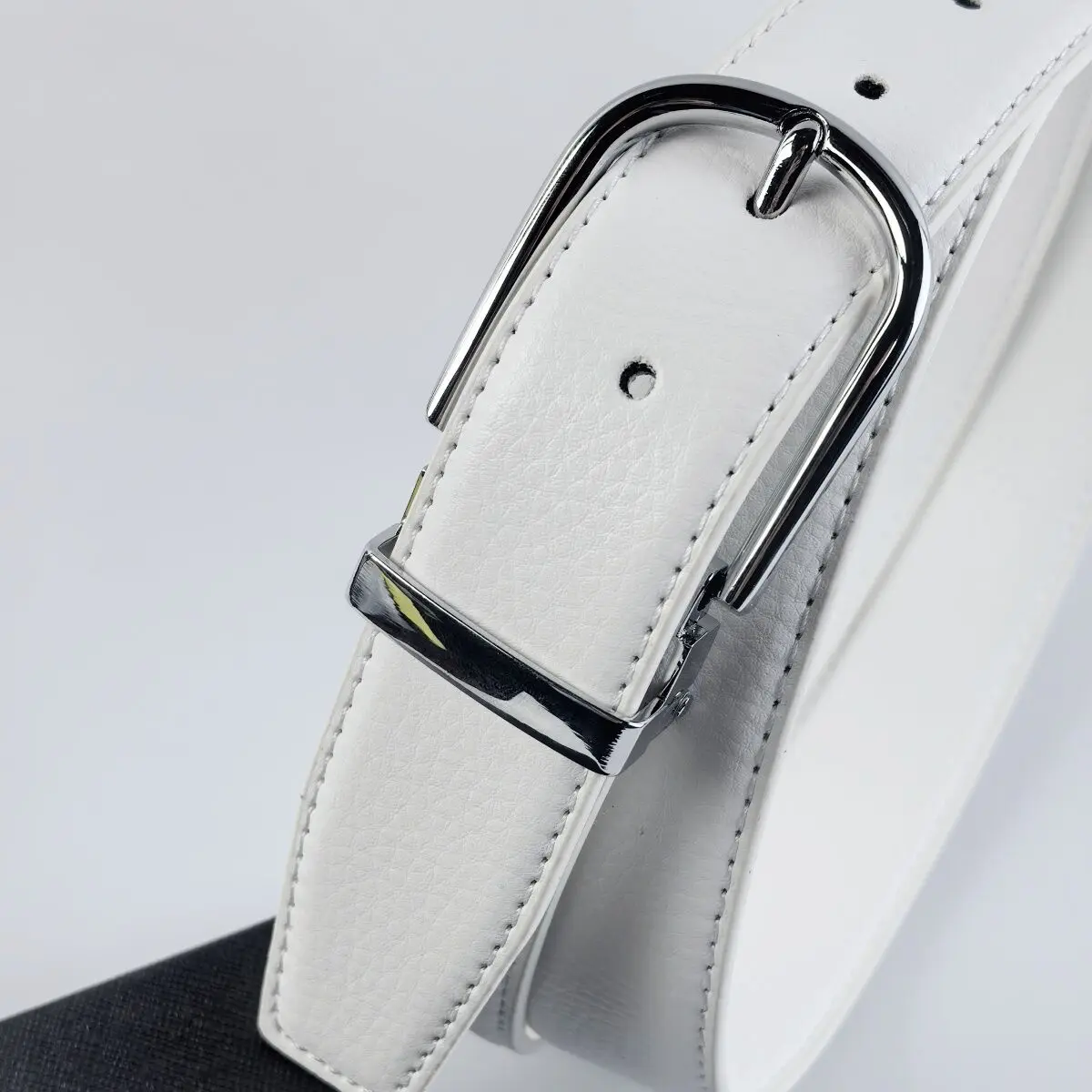 High Quality pin buckle designer belts men white genuine leather Waist Strap Cowskin cintos masculinos fashion ceinture homme