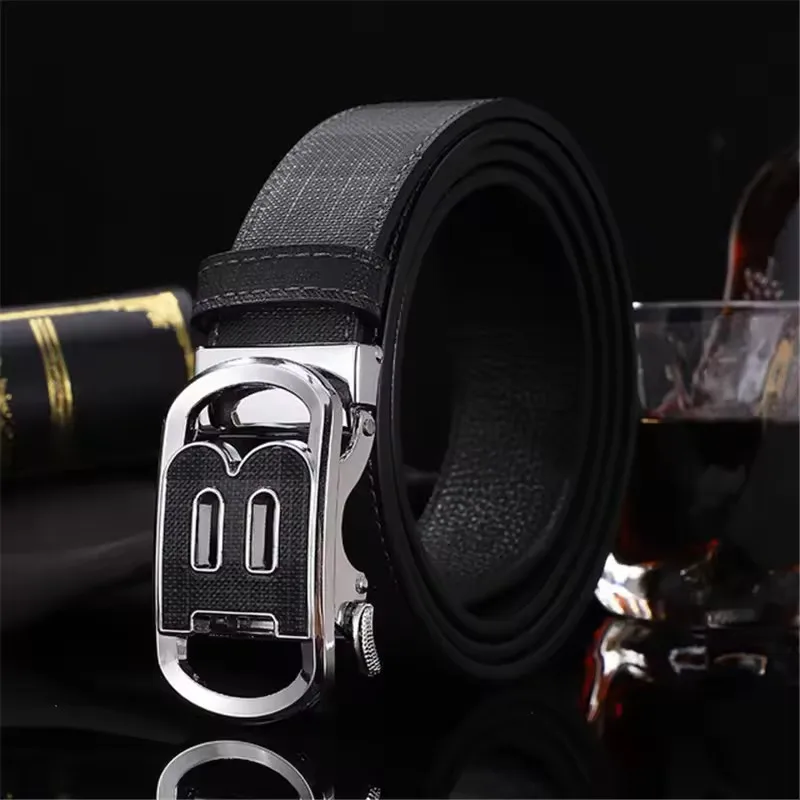 High Quality Men's Belt Designer Genuine Leather Belts Male Metal Automatic Buckle Casual Fashionable Belt For Men Jeans