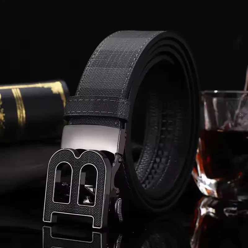 High Quality Men's Belt Designer Genuine Leather Belts Male Metal Automatic Buckle Casual Fashionable Belt For Men Jeans