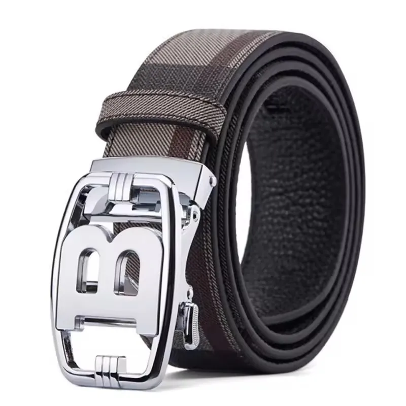 High Quality Men's Belt Designer Genuine Leather Belts Male Metal Automatic Buckle Casual Fashionable Belt For Men Jeans