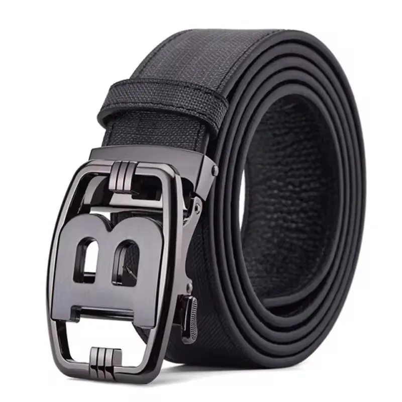 High Quality Men's Belt Designer Genuine Leather Belts Male Metal Automatic Buckle Casual Fashionable Belt For Men Jeans