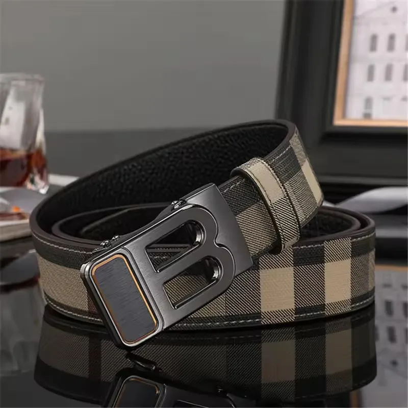 High Quality Men's Belt Designer Genuine Leather Belts Male Metal Automatic Buckle Casual Fashionable Belt For Men Jeans