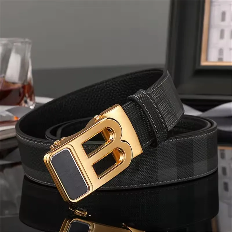 High Quality Men's Belt Designer Genuine Leather Belts Male Metal Automatic Buckle Casual Fashionable Belt For Men Jeans