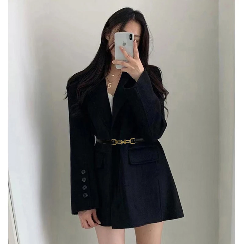 Simple Fashion Thin Pu Leather Belt Women Female Gold Metal Buckle Adjustable Waist Belt Skinny Coat Dress Wasitband Straps