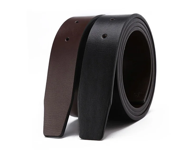 FAJARINA Double Sided 2nd Layer Quality Genuine Leather for Smooth & Slide & Pin 3.3cm Belts Men Cowhide without Buckle LUBT16