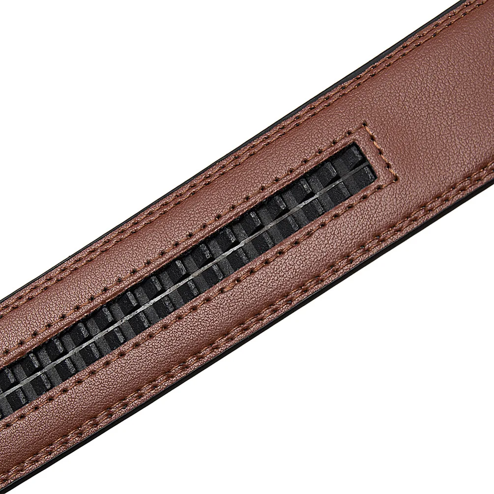 3.5cm Wide Genuine Leather Belt Without Buckle Men Luxury Designer Strap Brand Belts For Male Vintage High Quality