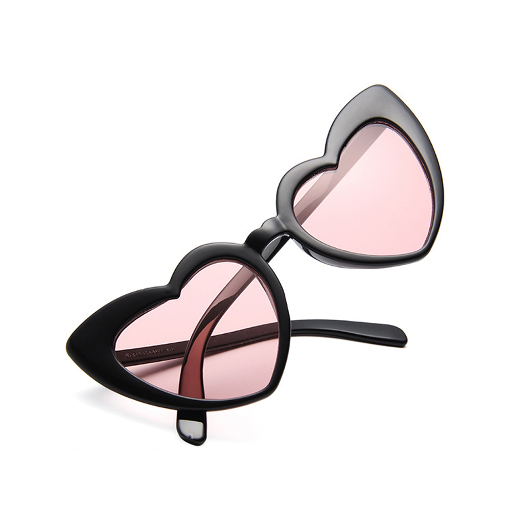 MUSELIFE Love Heart Sunglasses with Big Frame - Fashion Cute Sexy Retro Cat Eye Vintage SunGlasses for Women