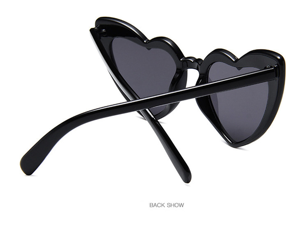 MUSELIFE Love Heart Sunglasses with Big Frame - Fashion Cute Sexy Retro Cat Eye Vintage SunGlasses for Women