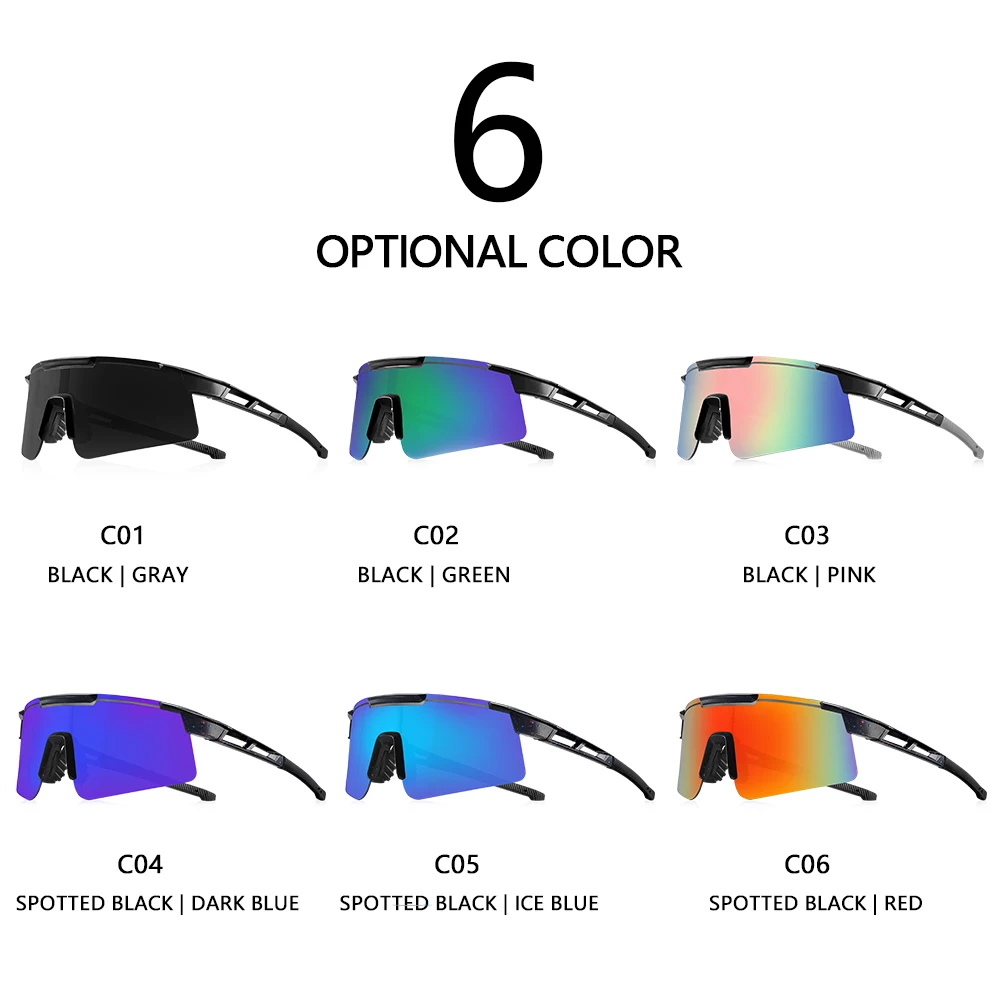 CRIXALIS Oversized Outdoors Sunglasses for Men Cycling Sports Goggles Women Fashion Anti Glare Mirror Driving Shades Male UV400