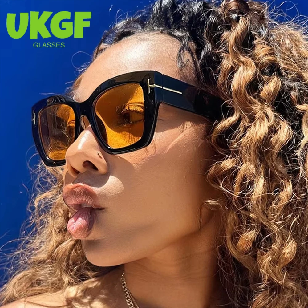 2025 Light Luxury Cat Eye Square Small Frame Sunglasses New Retro Modern Women Catwalk Street Shot Daily Wear Sunglasses UV400