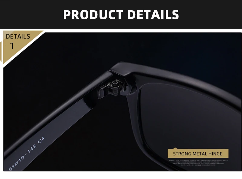 2140 Classic Square Polarized Sunglasses Men Women Retro Black Sun Glasses Male Fashion Summer Anti Glare Driving Shades