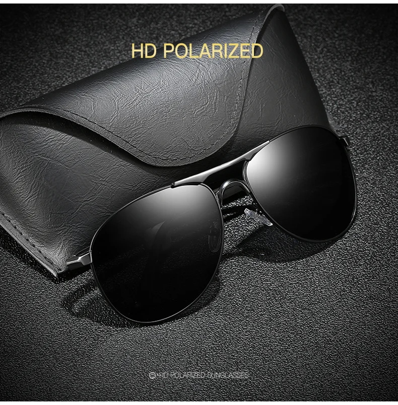 Classic Men And Women Polarized Sunglasses Fashion Metal Pilot Driving Fishing Sun Glasses Man Vintage Sunglass UV400 Eyeglasses