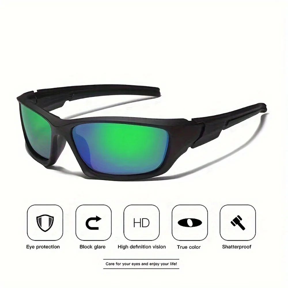 2pcs Advanced Cool Fantasy Polarized Surround Fashion Glasses,Men's and Women's Outdoor Sports,Cycling,Fishing,Hiking,Golf