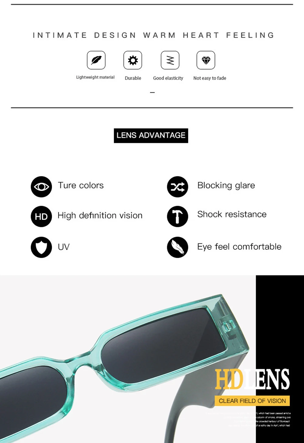 Rectangle Frame Fashion Sunglasses 2025 Hip Hop Vintage Designer Wholesale Black Shades Glasses Luxury For Men And Women UV400