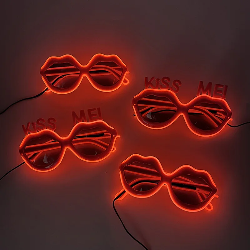 LED Just Married Glasses Wedding Bride To Be Surprise Gift Couple Glasses Souvenirs Glowing Heart Glasses Married Sunglasses