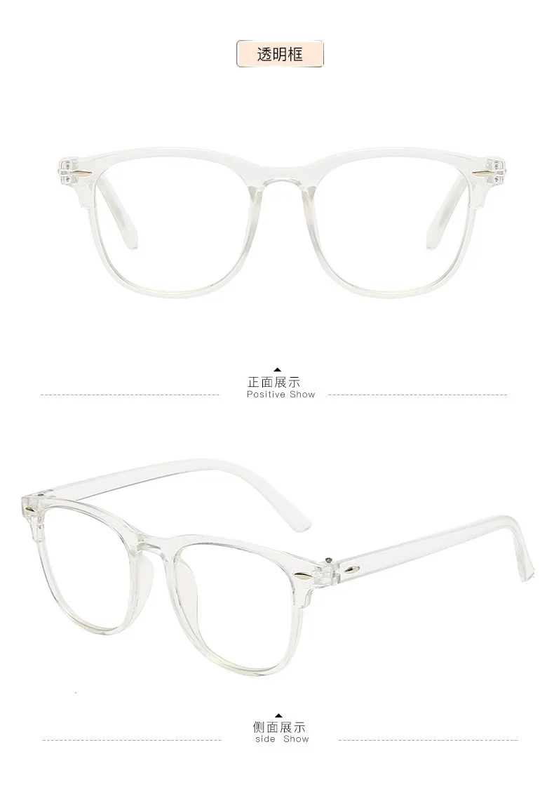 Oversized Transparent  Computer Glasses Frame Women Men Anti Blue Light Eyewear Stylish Glasses Go with Everything Очки 안경