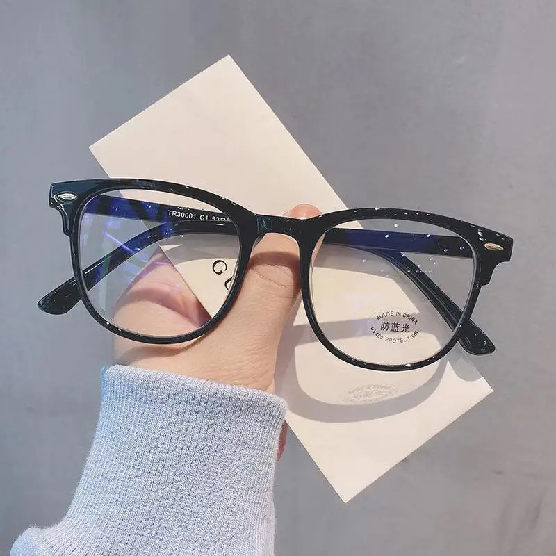 Oversized Transparent  Computer Glasses Frame Women Men Anti Blue Light Eyewear Stylish Glasses Go with Everything Очки 안경