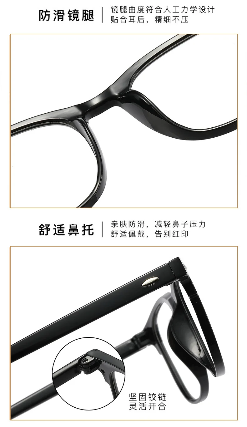 Oversized Transparent  Computer Glasses Frame Women Men Anti Blue Light Eyewear Stylish Glasses Go with Everything Очки 안경