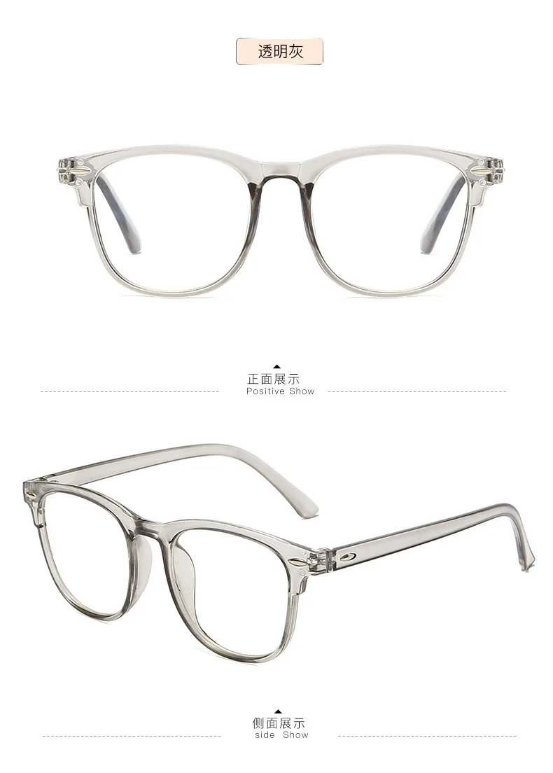 Oversized Transparent  Computer Glasses Frame Women Men Anti Blue Light Eyewear Stylish Glasses Go with Everything Очки 안경