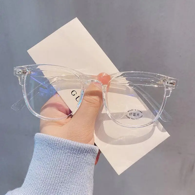 Oversized Transparent  Computer Glasses Frame Women Men Anti Blue Light Eyewear Stylish Glasses Go with Everything Очки 안경