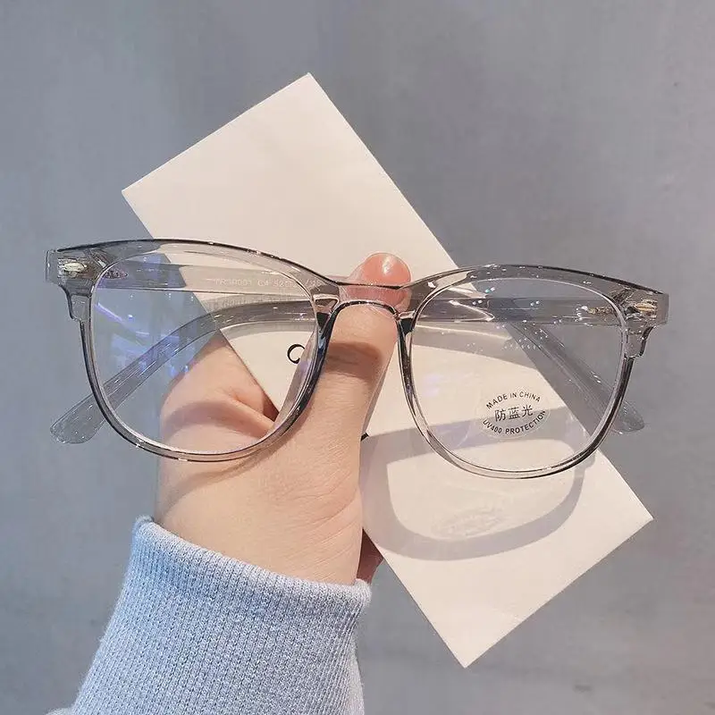 Oversized Transparent  Computer Glasses Frame Women Men Anti Blue Light Eyewear Stylish Glasses Go with Everything Очки 안경