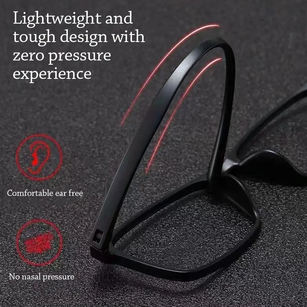 Mirror Frame Tr90 Square Eyeglass Frame Ultra Light Portable Glasses Frame Eyewear Protection Empty Frame Without Pieces