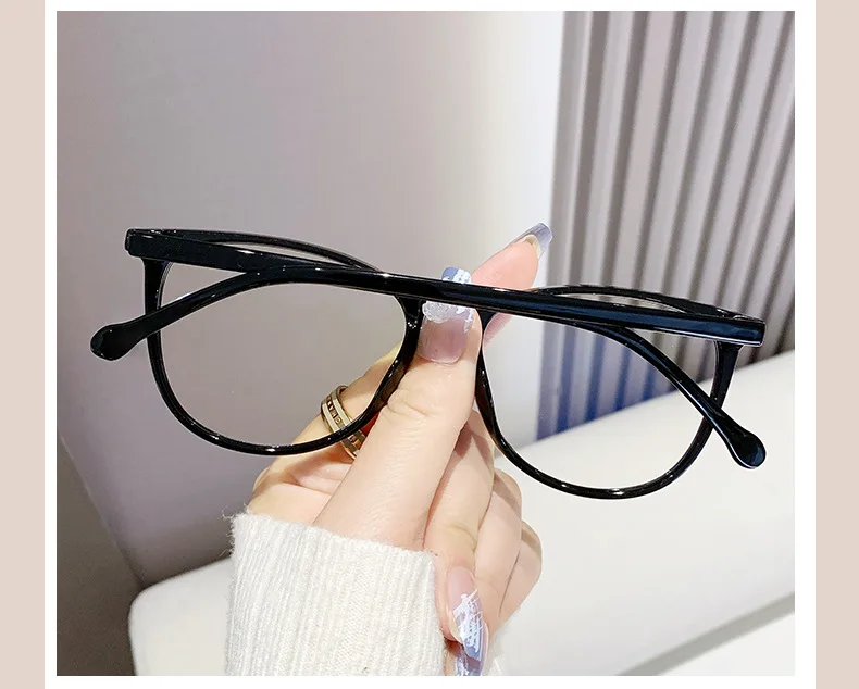 New Fashion Glasses for Women Retro Transparent Glasses Anti Blue Light Eyeglass Frame Luxury Brand Design Four Seasons Spectac