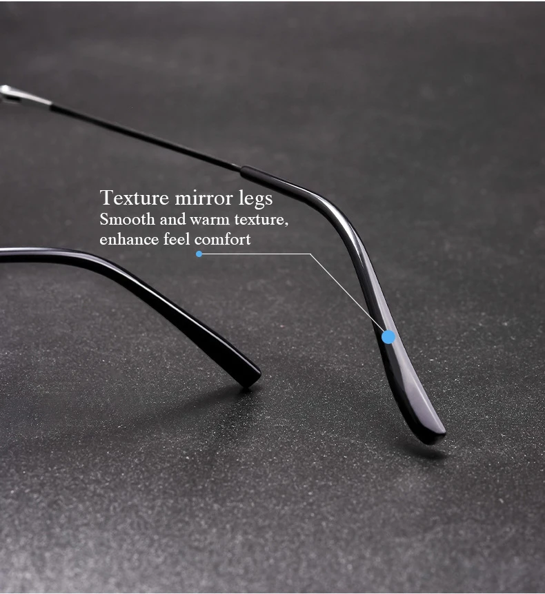 New Men Glasses Frame 2 Styles Full Rim and Half Rimless Optical Eyeglasses with Recipe for Man Prescription Spectacles Eyewear