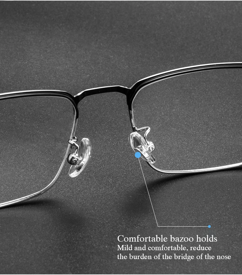 New Men Glasses Frame 2 Styles Full Rim and Half Rimless Optical Eyeglasses with Recipe for Man Prescription Spectacles Eyewear