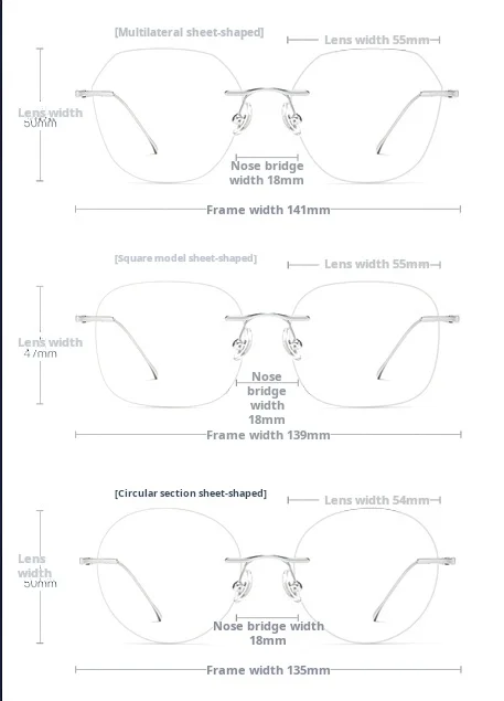 Lzabella Classic Men Pure Titanium Rimless Eyeglasses Frames Myopia Optical Frames Ultralight Prescription Glasses Women's 8911