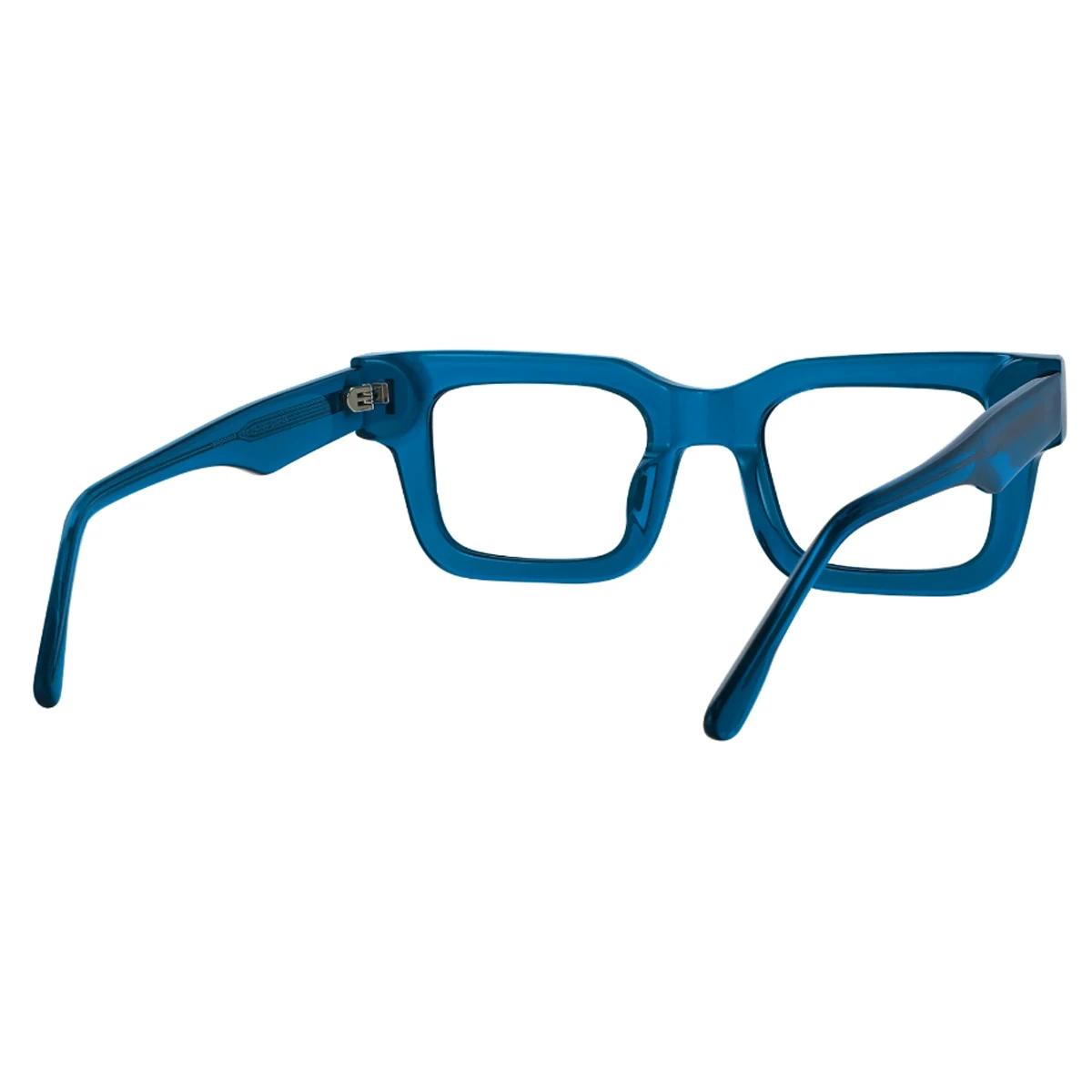 Fytoo Brand, Fashionable Classic, Full-Frame Dark Blue Rectangular Glasses, Suitable for Men and Women, Acetate Plate Material, Modern Color, Perfect for Any Occasion, Unique Fashionable Glasses, Street Photography, Holiday Party, Business Office