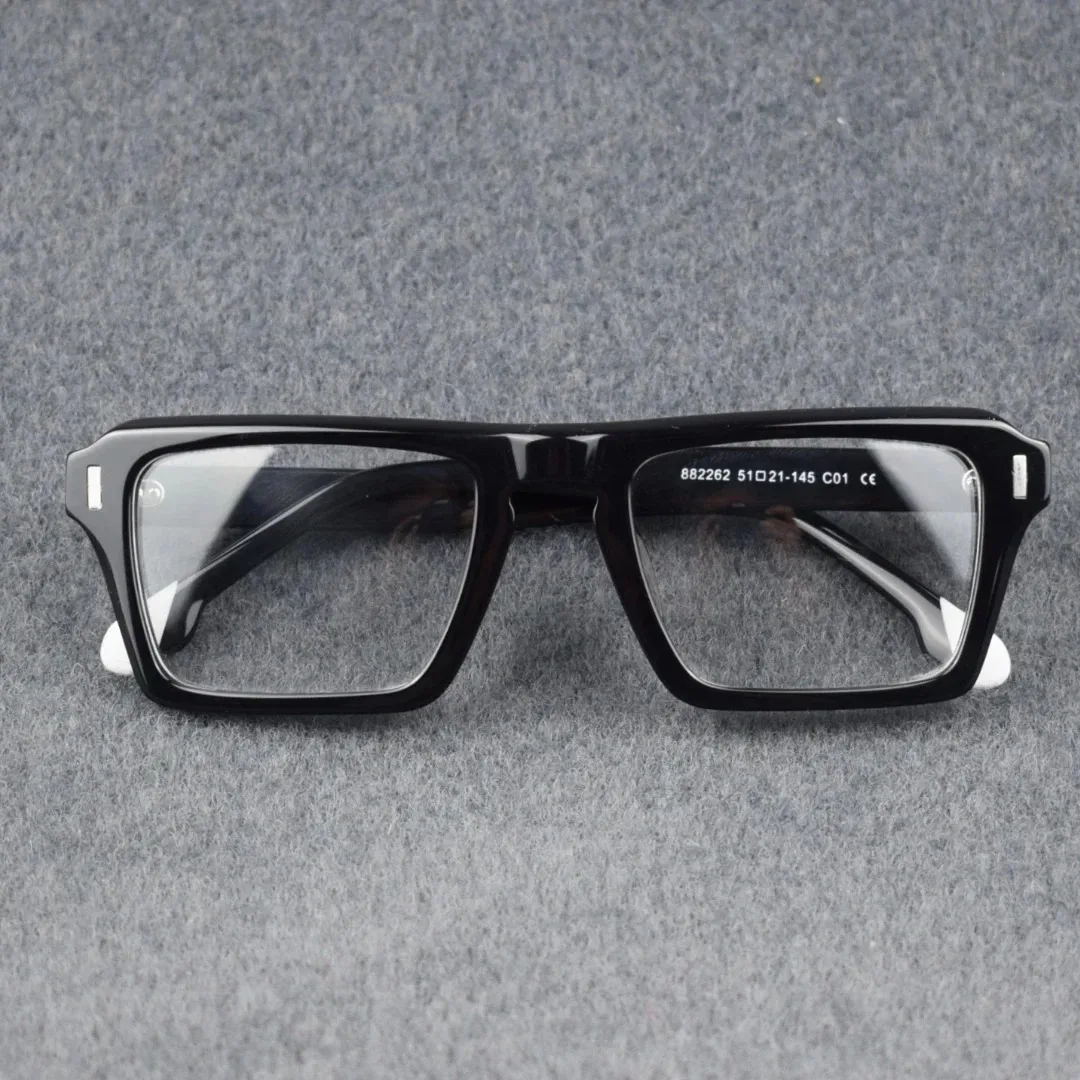 Myopia Trendy Acetate Eyeglasses For Men Eyewear Women Square Myopia Prescription Reading Glasses