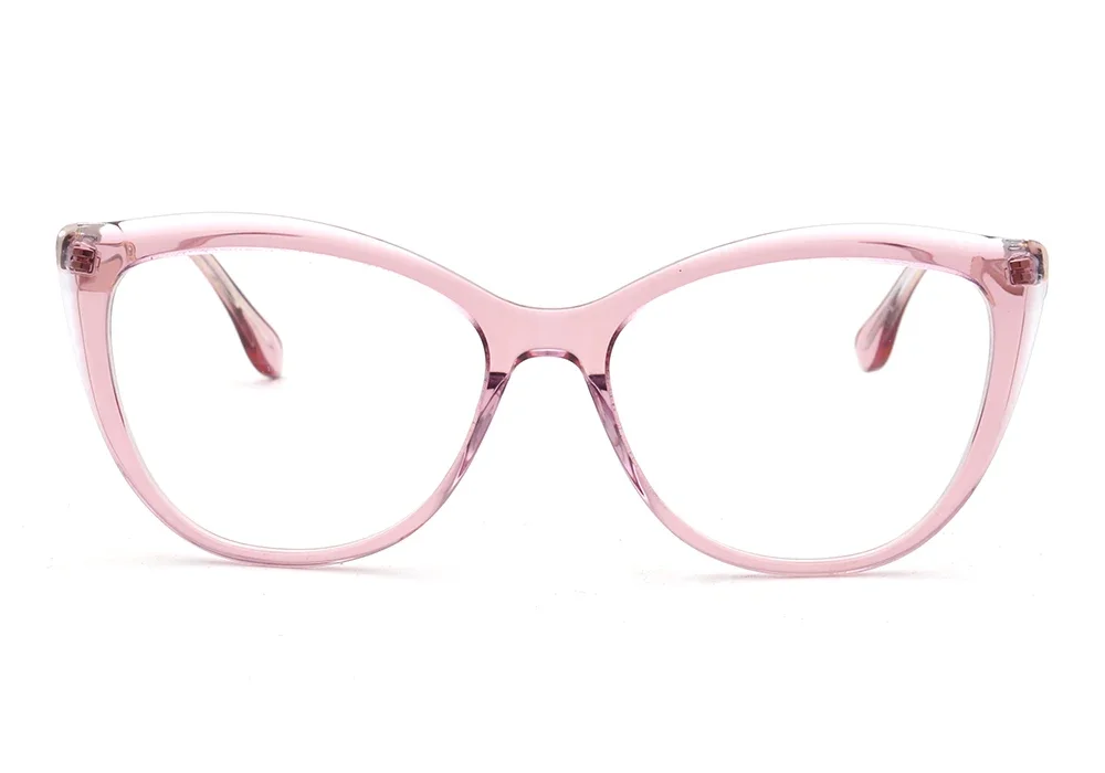 Women Cat Eye Glasses Optical Acetate Eyeglass Frame for Women Retro Eyeglasses Frame Purple Pink Green Red Prescription Eyewear