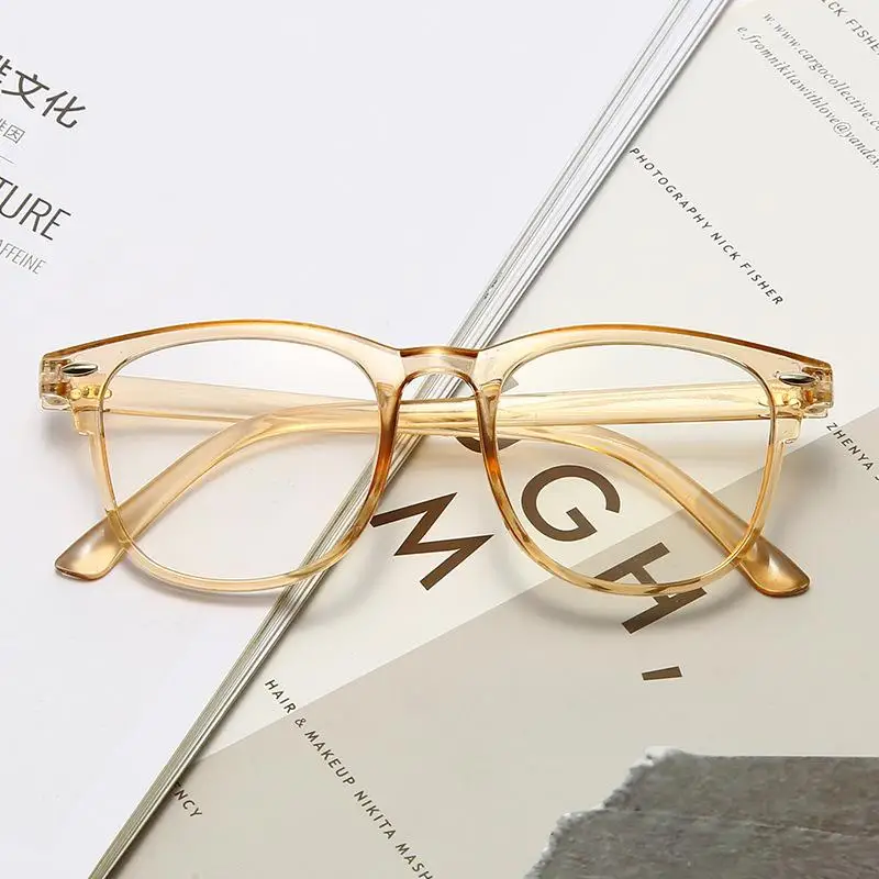 Transparent Glasses Vintage Anti Blue Light Square Frame Computer Eyeglass Optical Spectacle Women Men Eyeglass