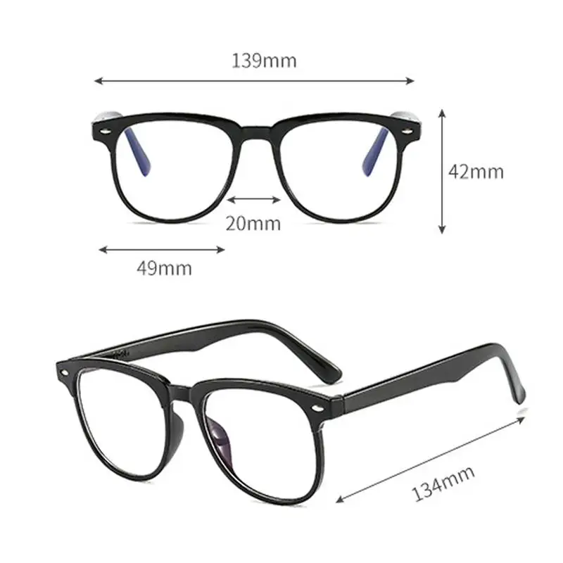 Transparent Glasses Vintage Anti Blue Light Square Frame Computer Eyeglass Optical Spectacle Women Men Eyeglass