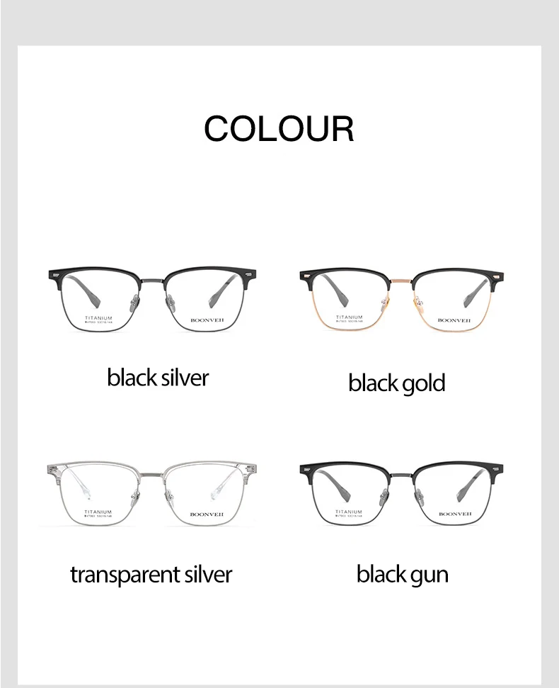 Pure Titanium Frame Glasses Full Rim Eye Glasses Spring Hinges Men Style Shortsighted Spectacles New Arrival Glasses