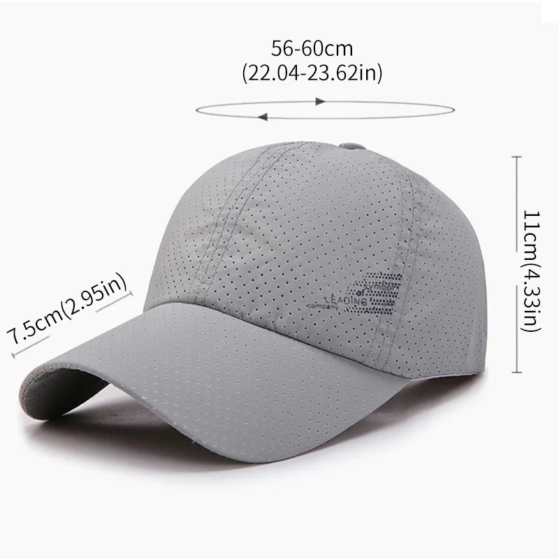 FAITOLAGI Outdoor Golf Fishing Hats for Men Quick Dry Waterproof Trucker Hat Women Baseball Cap Adjustable Sport Summer Sun Hats