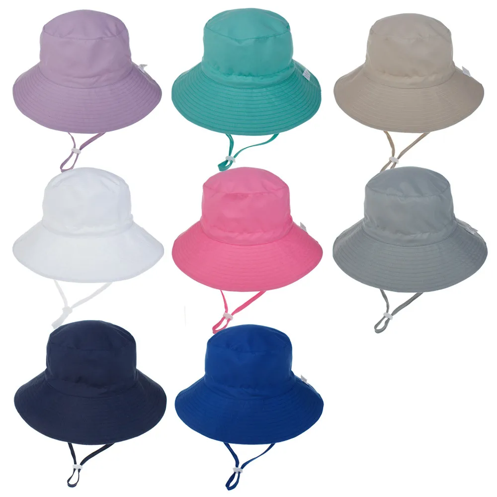 Summer Baby Sun Cap Baby Sun Hat For Girls and Boys Outdoor Neck Ear Cover Anti UV Kids Beach Caps Bucket Cap 0-8 Years