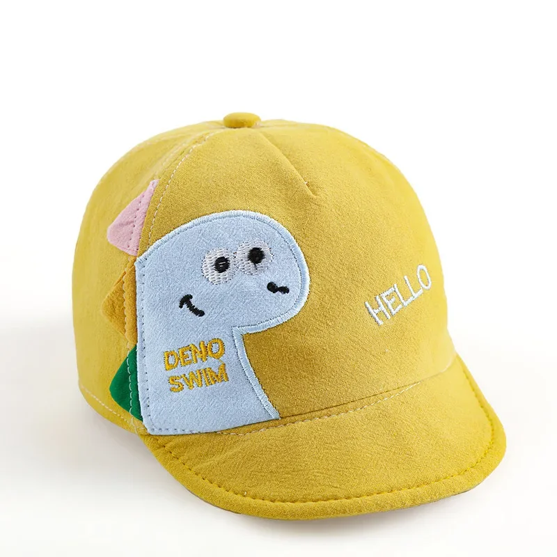 Cute Dinosaur Baby Bucket Hat Summer Newborn Baseball Cap Outdoor Beach Kids Baby Boy Girl Cartoon Bear Sun Hats Bonnets