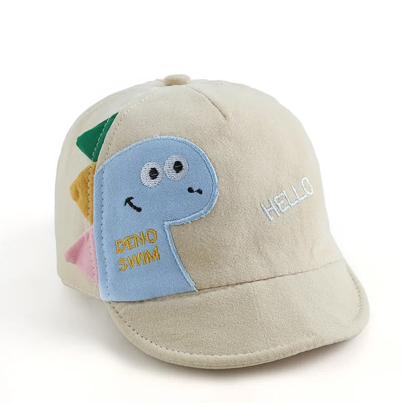 Cute Dinosaur Baby Bucket Hat Summer Newborn Baseball Cap Outdoor Beach Kids Baby Boy Girl Cartoon Bear Sun Hats Bonnets