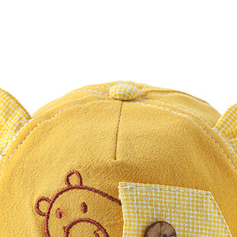 Pudcoco Kids Boys Girls Baseball Hats Cartoon Animal Pattern Peaked Cap Sun Protection Cap Sunscreen Sun Visor Hat 1-4T