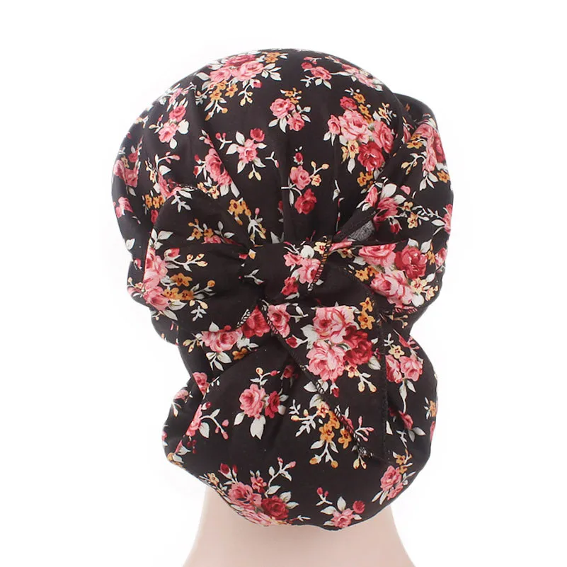 Muslim Women Cotton Turban Hat Scarves Pre-Tied Cancer Chemo Chemotherapy Bandana Headwear Headwrap Hair Loss Accessories